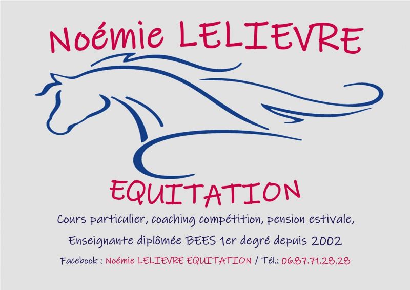 NOEMIE LELIEVRE EQUITATION logo